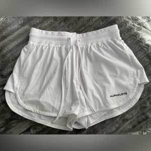 Alphalete White Athletic Shorts